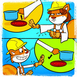 Wear tighter fitting clothes with short or tight sleeves in the kitchen